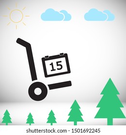 Calendar Vector icon . Lorem Ipsum Illustration design