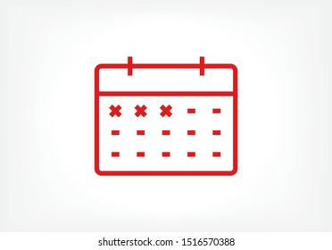 calendar Vector icon . Lorem Ipsum Illustration design