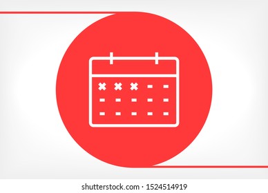 calendar Vector icon . Lorem Ipsum Illustration design