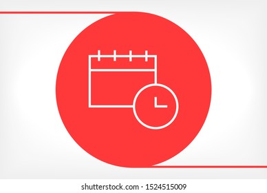 calendar Vector icon . Lorem Ipsum Illustration design