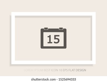 Calendar Vector icon . Lorem Ipsum Illustration design