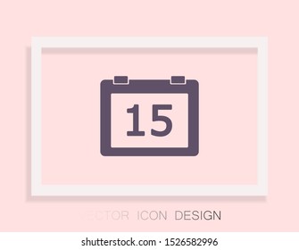 Calendar Vector icon . Lorem Ipsum Illustration design