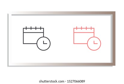 calendar Vector icon . Lorem Ipsum Illustration design