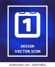 Calendar vector icon , lorem ipsum Flat design