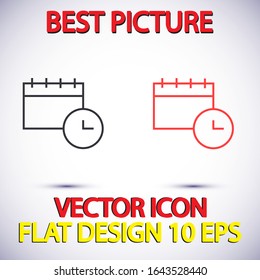 icono del vector del calendario . Diseño de ilustración de Lorem Ipsum