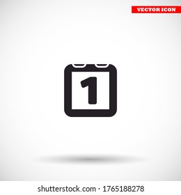 Calendar vector icon , lorem ipsum Flat design