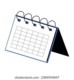 Calendar vector icon in minimalist style. 
