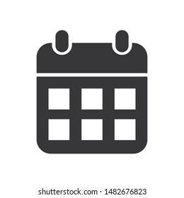 Calendar vector icon in modern design style for web site and mobile app