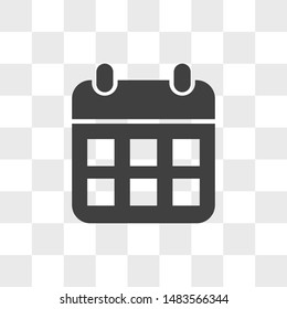 Calendar vector icon in modern design style for web site and mobile app