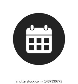 Calendar vector icon in modern design style for web site and mobile app