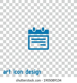 calendar vector icon on an abstract background