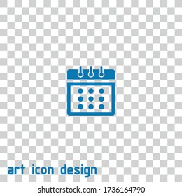 calendar vector icon on isolated background