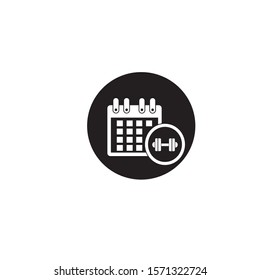 calendar vector icon on a white background