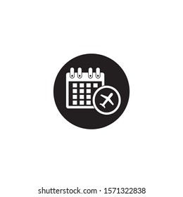 calendar vector icon on a white background