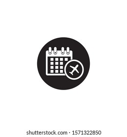 calendar vector icon on a white background