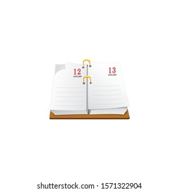 calendar vector icon on a white background