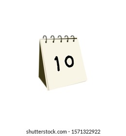calendar vector icon on a white background