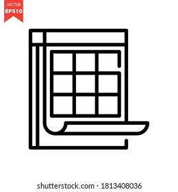 Calendar vector icon. Organization Icon Concept. Eps 10 vector illustration.