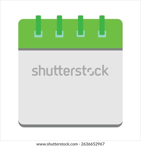 Calendar vector icon. Planning concept. 3d vector illustration.
