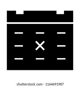 calendar vector icon for schedule