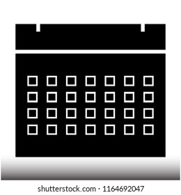 calendar vector icon for schedule