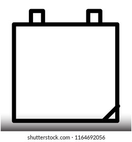 calendar vector icon for schedule