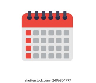 Calendar vector icon. Schedule, date icon symbol illustration