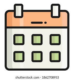 calendar vector icon, school and education icon