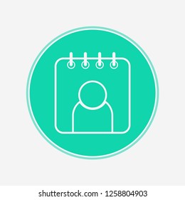 Calendar vector icon sign symbol