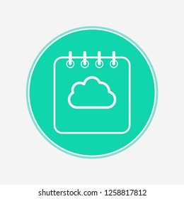 Calendar vector icon sign symbol