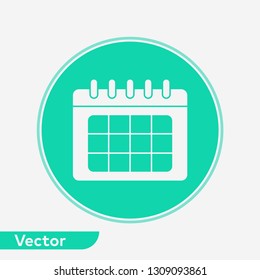 Calendar vector icon sign symbol