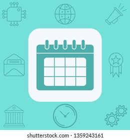Calendar vector icon sign symbol