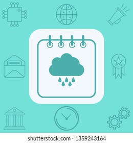 Calendar vector icon sign symbol