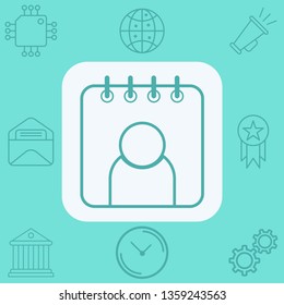 Calendar vector icon sign symbol