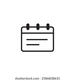 Calendar vector, icon, silhouette. Desktop calendar isolated on white background. Calendar icon, symbol design for logo.Vector illustration.