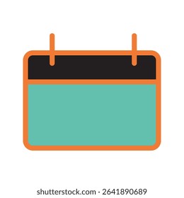 Calendar vector, icon, silhouette. Desktop calendar isolated on white background. Calendar icon, symbol design for logo, app, website. Vector illustration. eps 10 .icon vector color aris