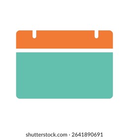 Calendar vector, icon, silhouette. Desktop calendar isolated on white background. Calendar icon, symbol design for logo, app, website. Vector illustration. eps 10 .icon vector color aris