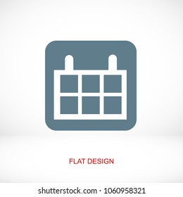 calendar vector icon, stock vector illustration flat design style