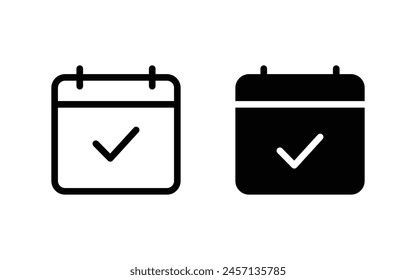 Icono de Vector de calendario. Icono de símbolo de calendario