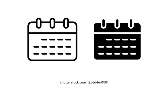Calendar vector icon. Calendar symbol. calendar vector icon