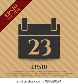 Kalender-Vektorsymbol oder -symbol