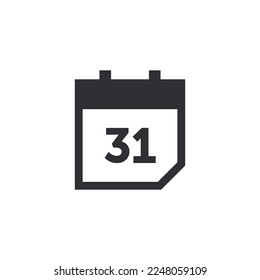 Kalender, Vektorsymbol. Kalendersymbol. Abreißkalender. 