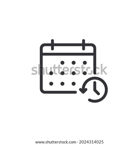 Calendar vector icon. Calendar symbol. Tear-off calendar. Time management. Holidays icon. Deadline icon. Schedule. Task Manager. Solemn date. Ui elements. Planning. Countdown time. Backup. Timer. 