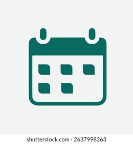 Calendar vector icon. Calendar Icon in trendy flat style isolated on White background. Calendar symbol for web and mobile app design.