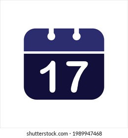 Calendar Vector Icon, Vintage Paper Calendar Vector Pictogram
