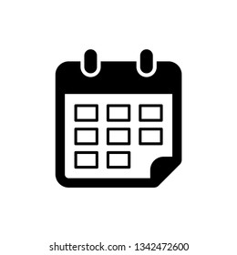 Calendar vector icon. Web design icon. Calendar on the wall. Flat calendar icon. Vector icon EPS 10
