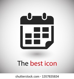 Calendar vector icon. Web design icon. Calendar on the wall. Flat calendar icon. Vector icon EPS 10