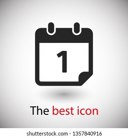 Calendar vector icon. Web design icon. Calendar on the wall. Flat calendar icon. Vector icon EPS 10