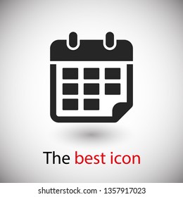 Calendar vector icon. Web design icon. Calendar on the wall. Flat calendar icon. Vector icon EPS 10
