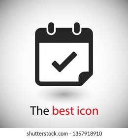 Calendar vector icon. Web design icon. Calendar on the wall. Flat calendar icon. Vector icon EPS 10